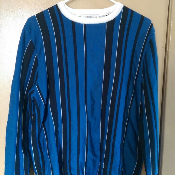 Tomorrowland tricot jaquard crew neck sweater
